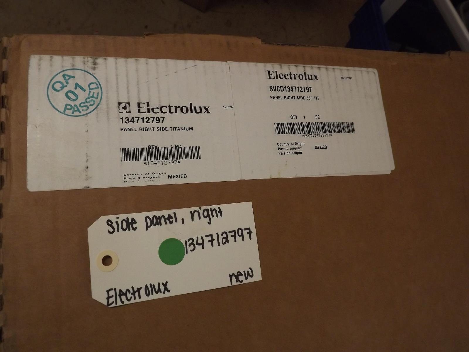 Electrolux Dryer 134712797 Side Panel, Right New Electrolux Dryer 134712797 Side Panel, Right New